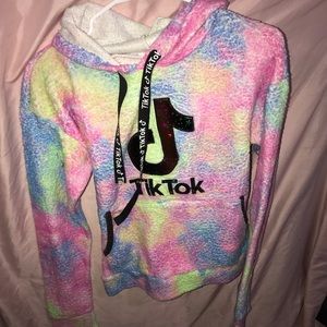 Kids TikTok hoodie with pocket. Size s/m